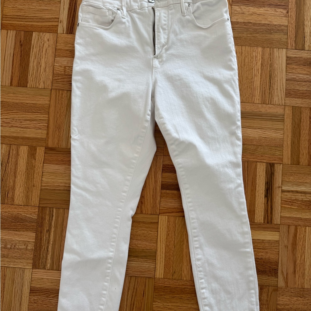 Good American White Denim Jeans